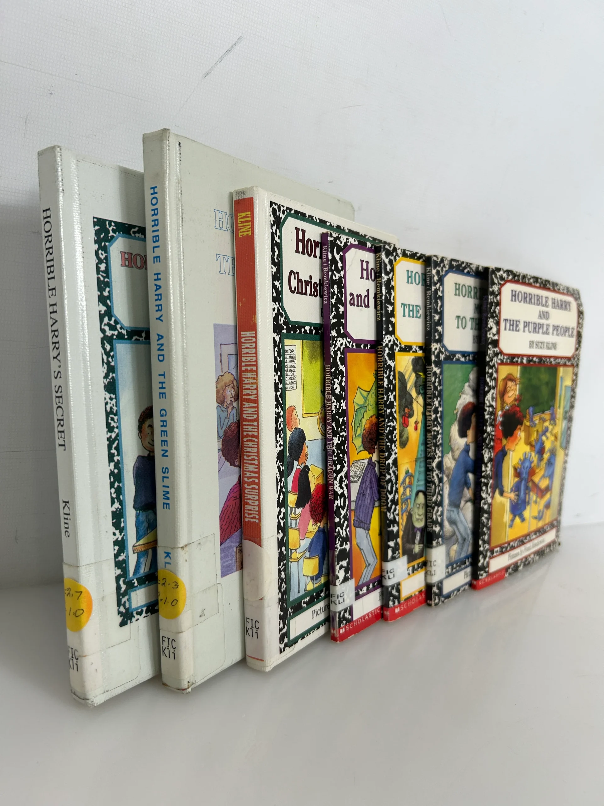 Lot of 7 Horrible Harry Short Kids' Chapter Books 3 HC 4 PB Ex-Lib