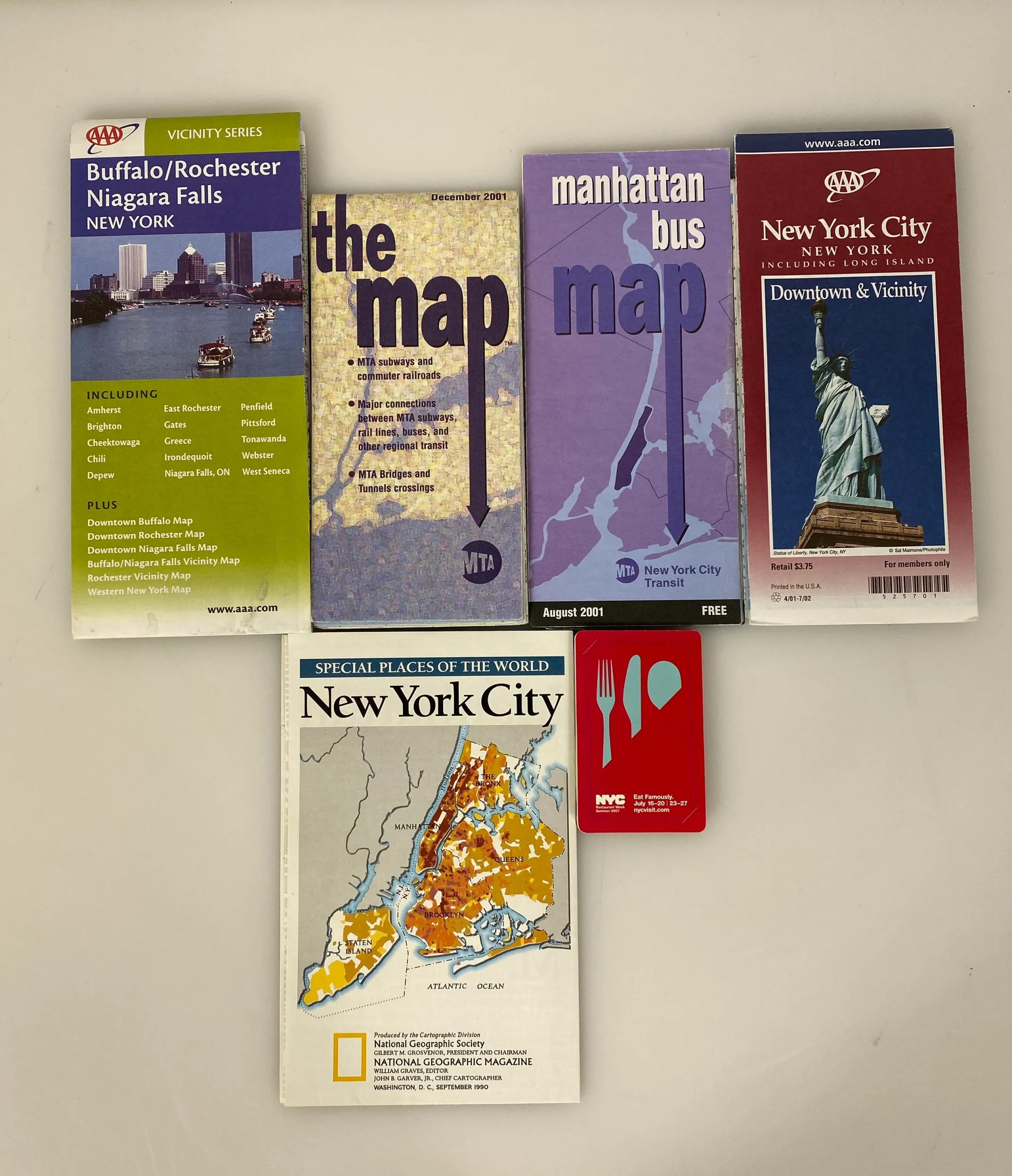 lot-of-new-york-maps-mtabussesnyc-restaurantsaaa-nyc-buffaloniagara.webp Lot of New York Maps: MTA/Busses/NYC Restaurants/AAA NYC & Buffalo/Niagara