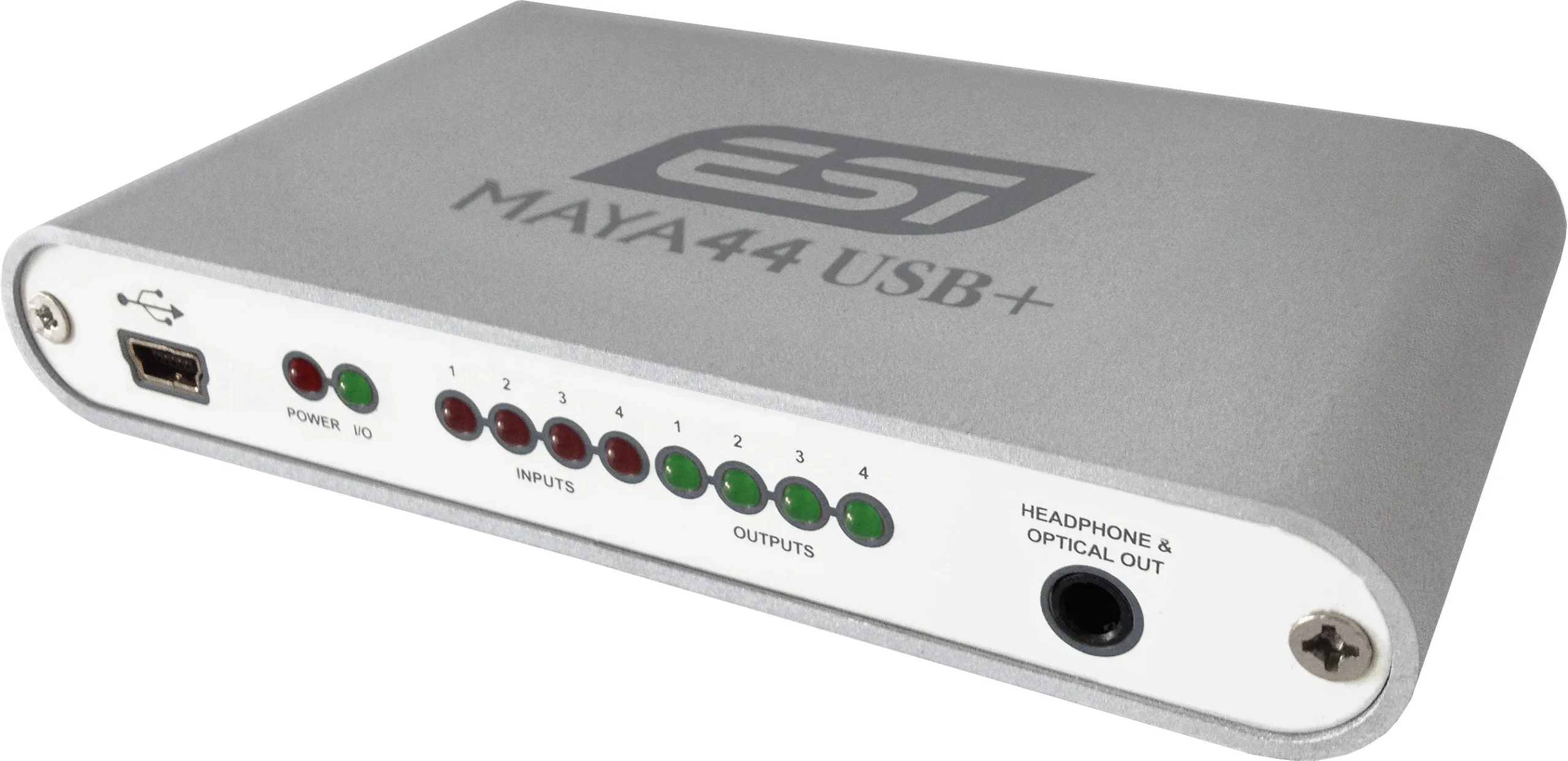 maya44usbp_large_a6b3a490-506f-4af9-9d67-8c81bb9208e1.webp ESI Audio MAYA44 USB+ 4 In / 4 Out Audio Interface - Silver