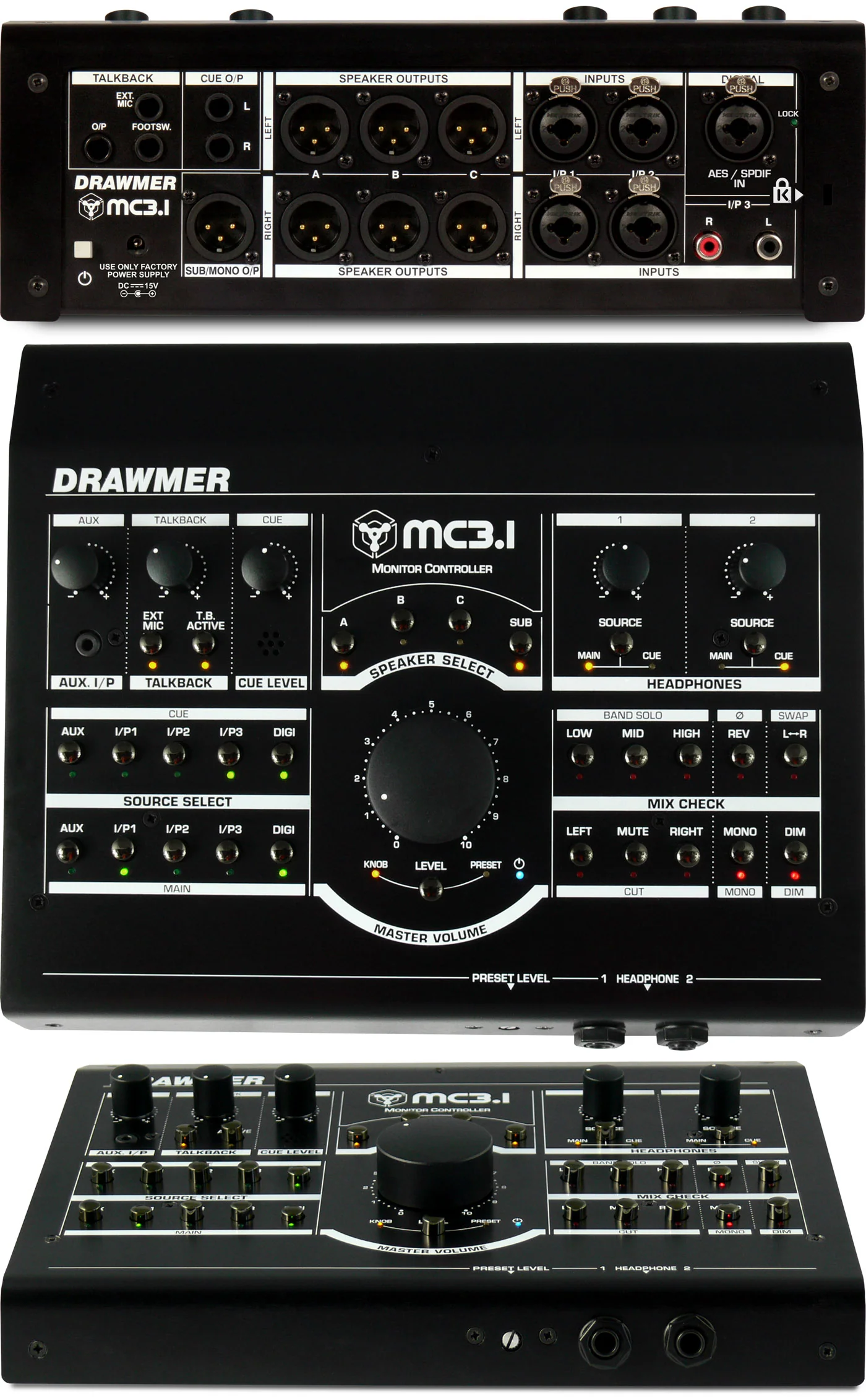 mc31_large_ac9ac4e7-de9e-4092-ad6f-f37a576aa9e4.webp Drawmer MC3.1 - Monitor Controller