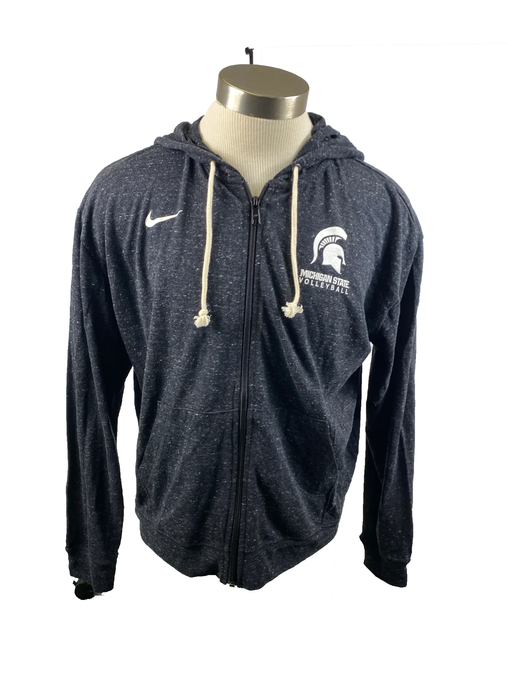 Nike Black Michigan State Volleyball Zip Up Sweatshirt Women's Size XL