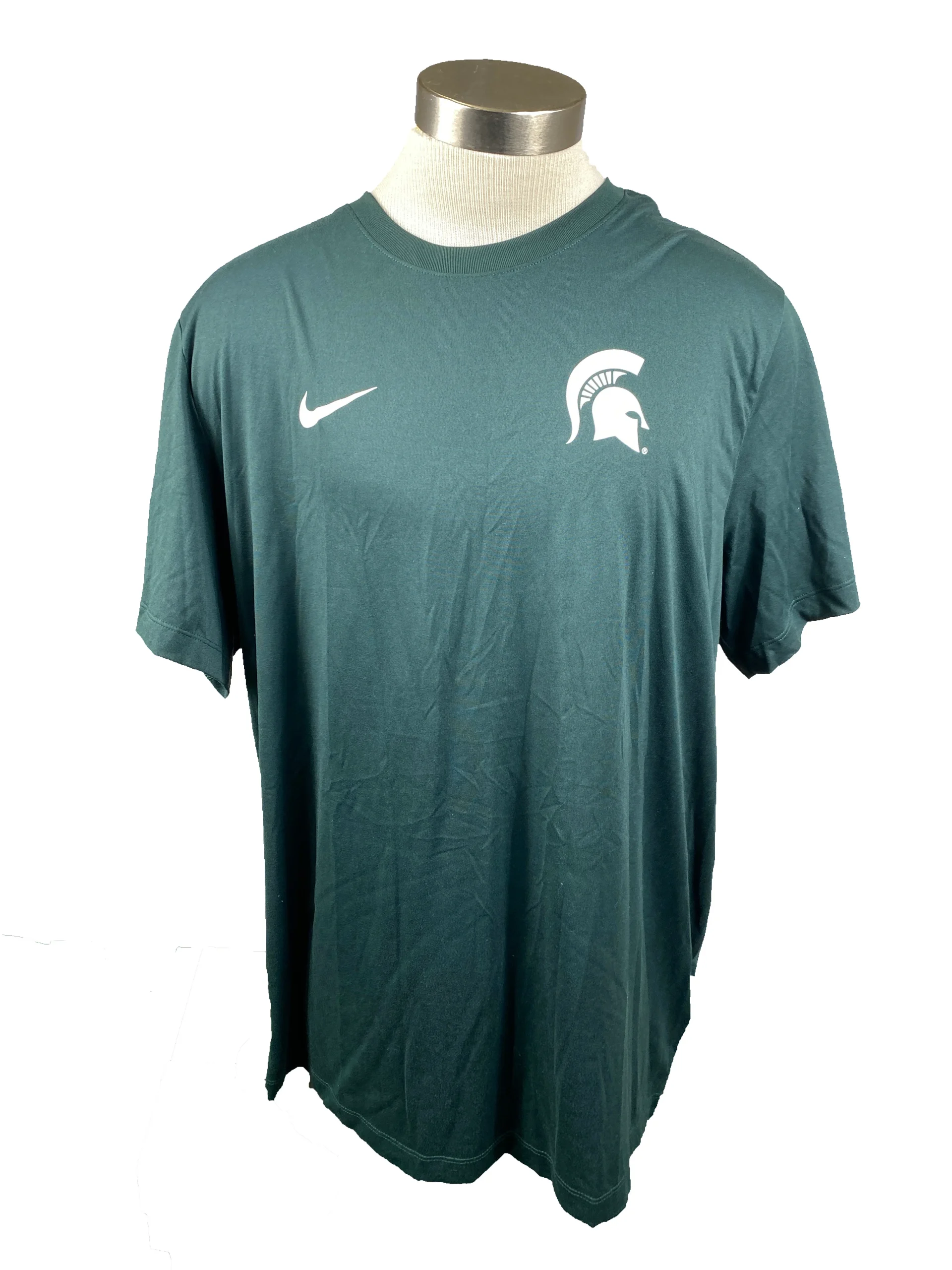 Nike Dri-Fit Green "SERVE GROW HONOR" Short Sleeve Shirt Men's Size S
