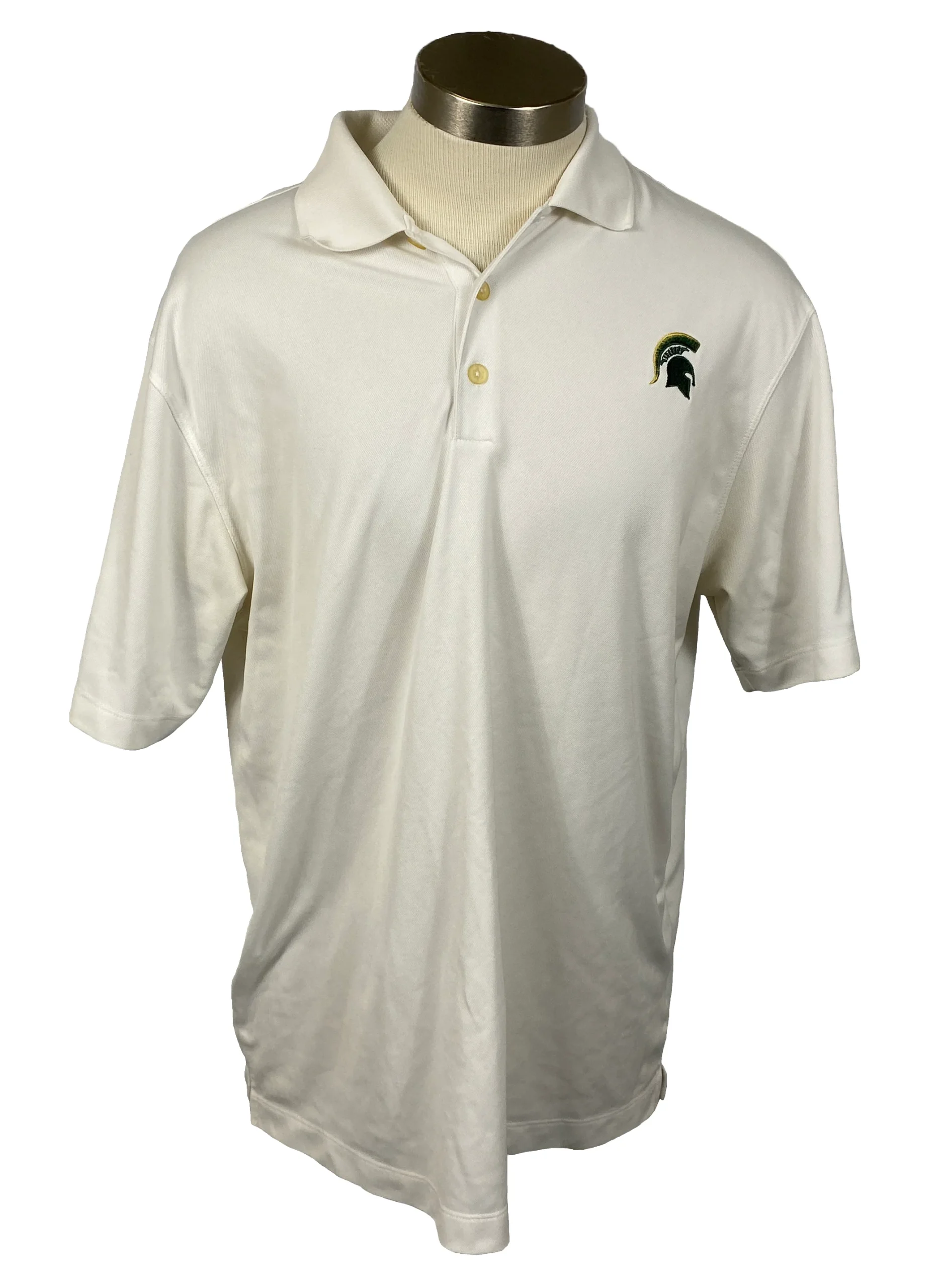 Nike Golf Michigan State University White Polo Men's Size L