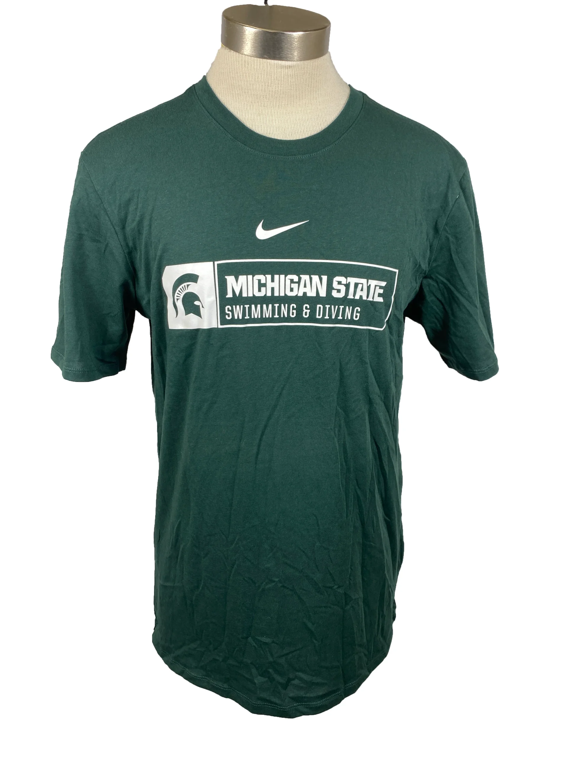 Nike Green MSU Swimming and Diving T-Shirt Women's Size M