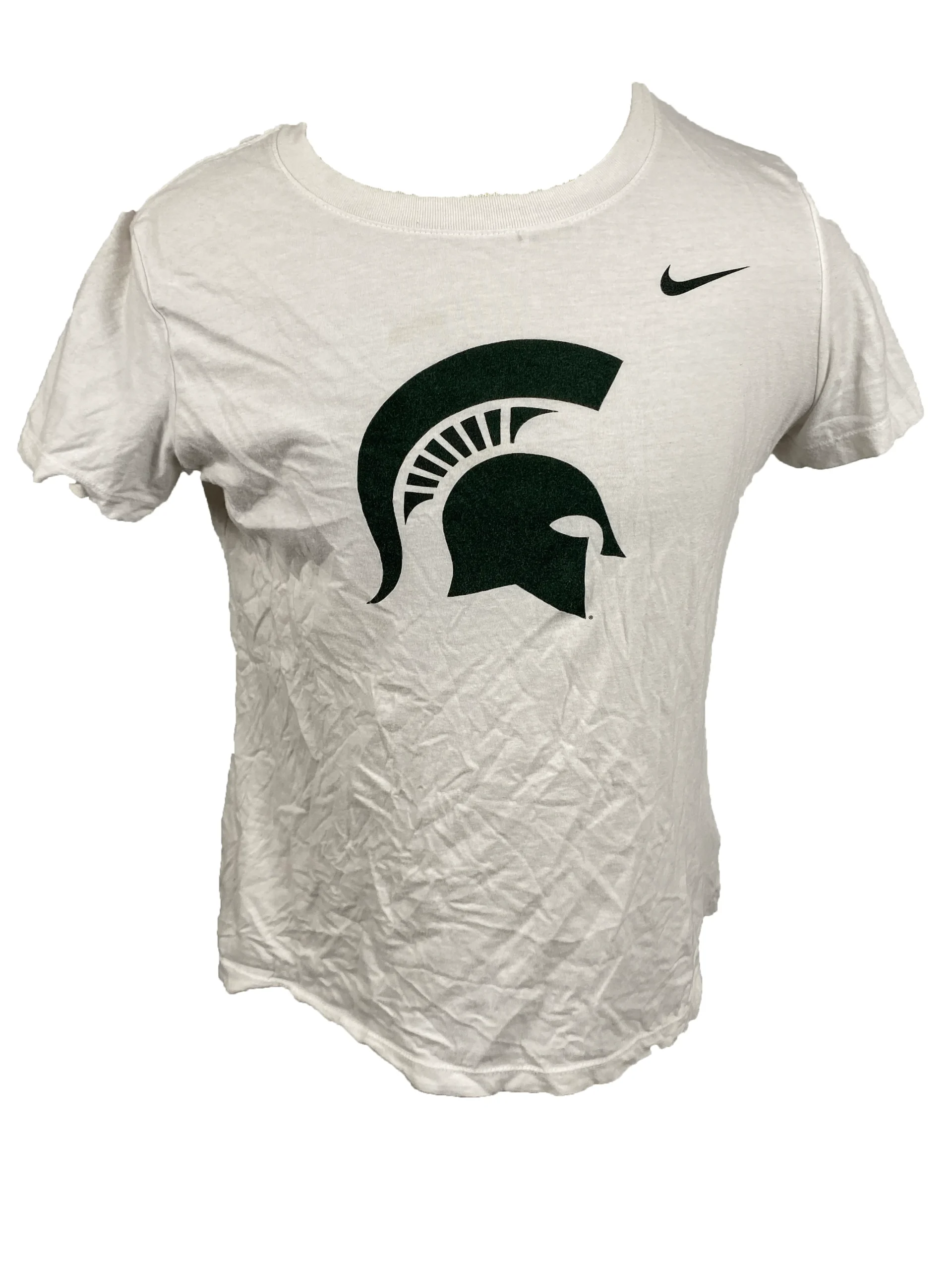 Nike White Michigan State T-Shirt Unisex Size L