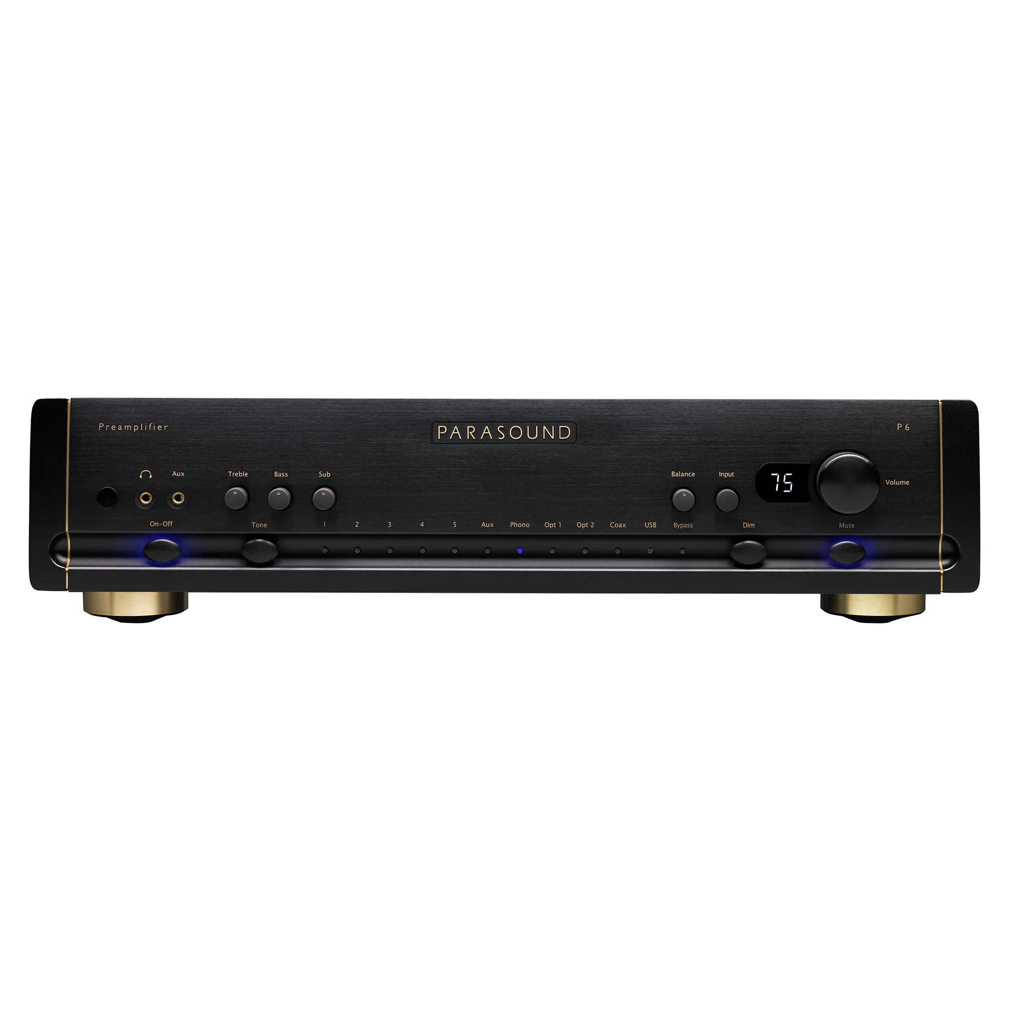 p6_front_black.webp Parasound Halo P6 Preamplifier & DAC