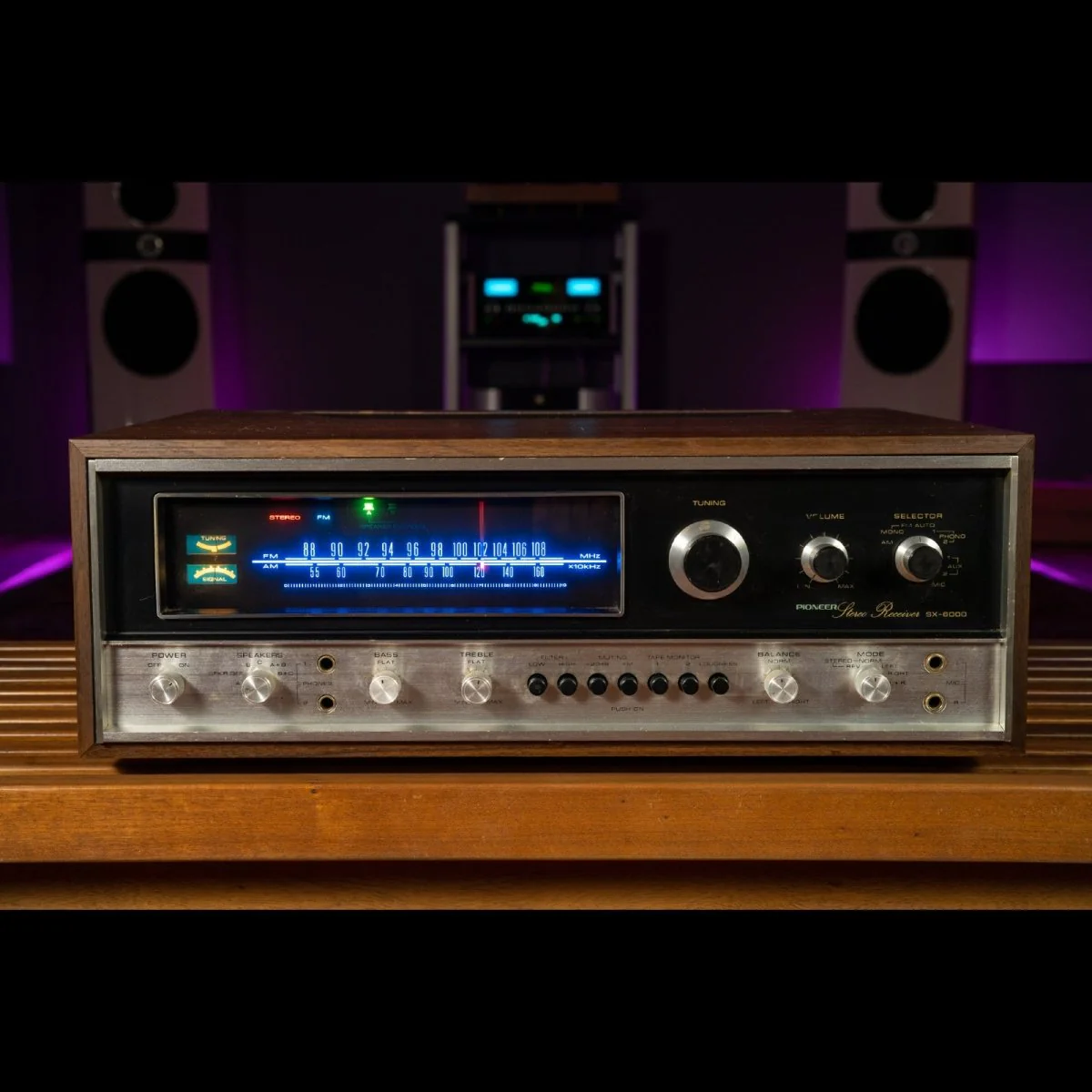 Pioneer SX-6000 Stereo Receiver w/ LED Upgrade