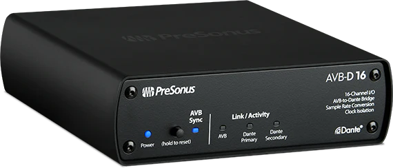 presonus-avb-d16-04.webp Presonus AVB-D 16 - 16 Channel I/O AVB to Dante Bridge