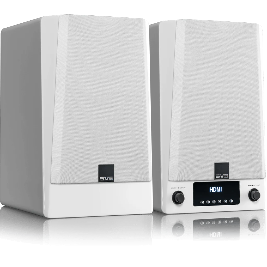Prime Wireless Pro Speaker Pair - White Gloss - Outlet