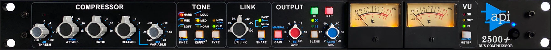 prod_2500PLUS_1_l.webp API 2500+ - Discrete 2 Channel Stereo Bus Compressor wih Mix/Blend Control