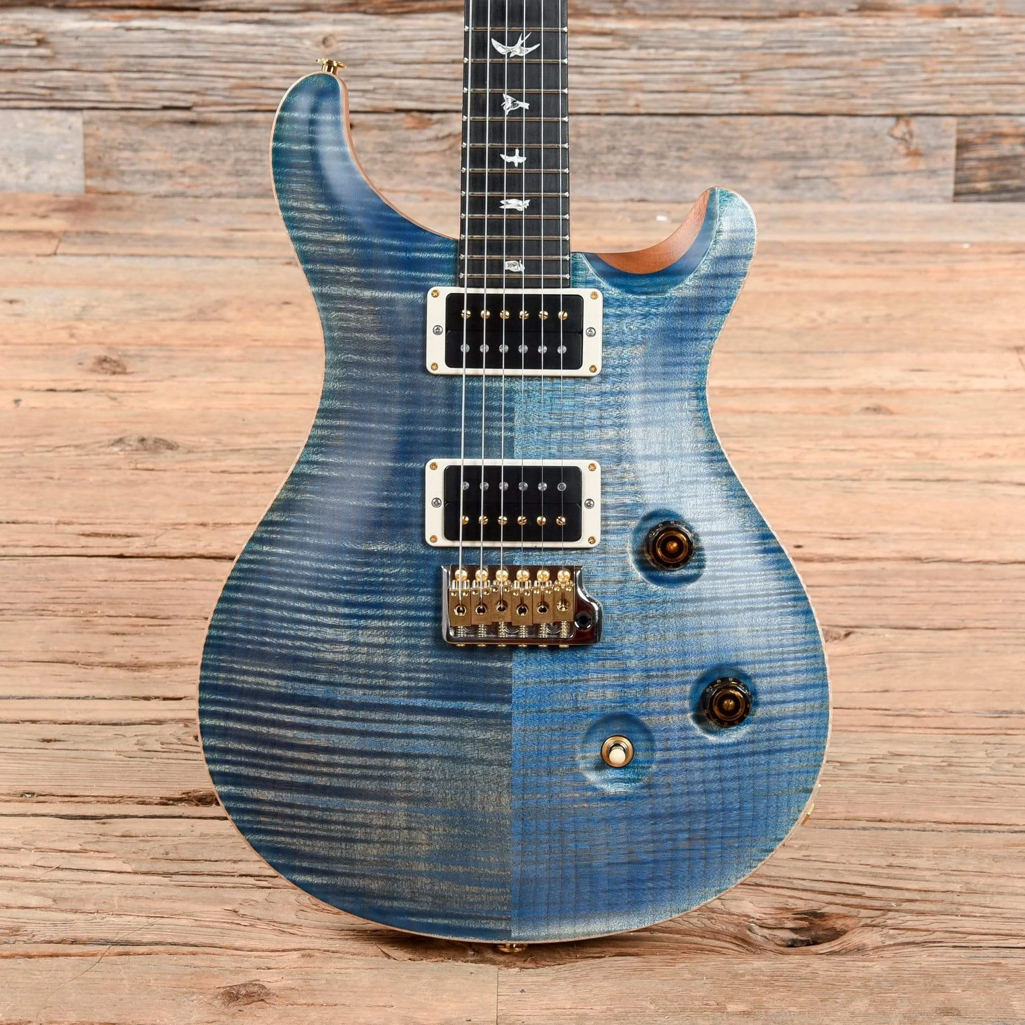 PRS Custom 24 10 Top Satin Faded Blue Jean 2019