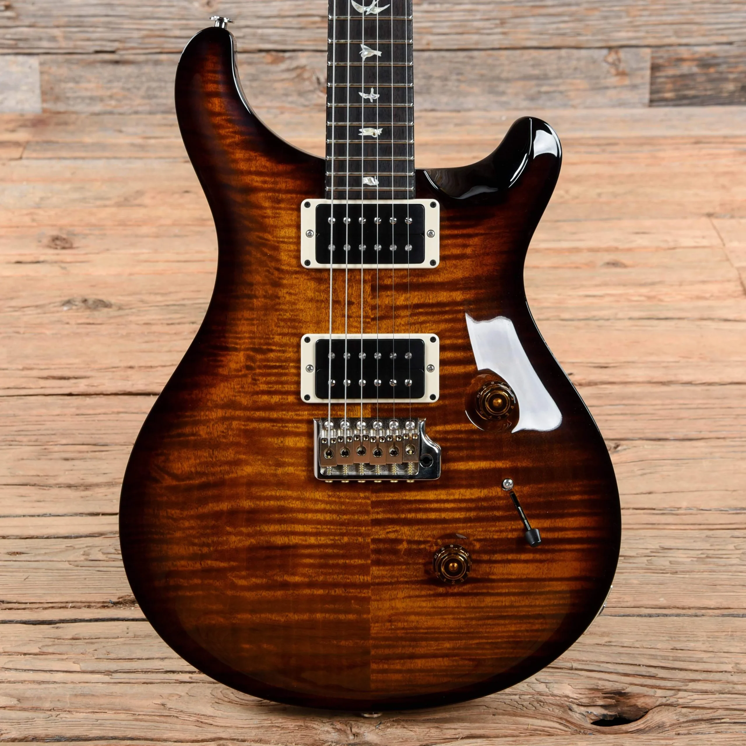 PRS Custom 24 Black Gold Wrap Burst 2018