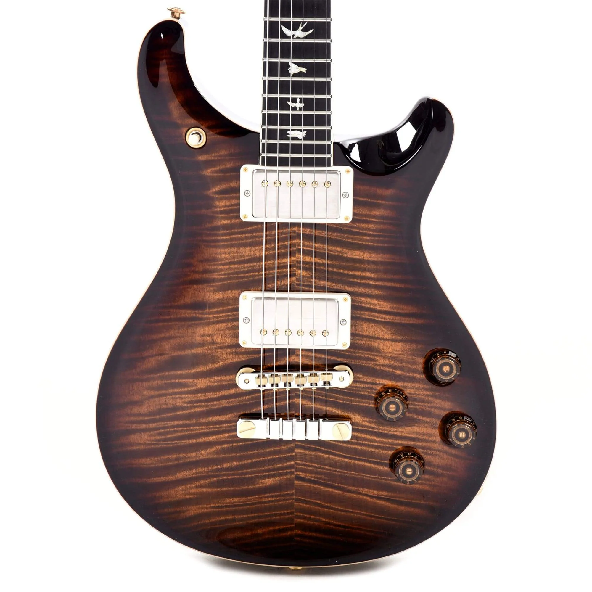 PRS Wood Library McCarty 594 10 Top Flame Black Gold Burst w/Ebony Fingerboard, Korina Back & Neck