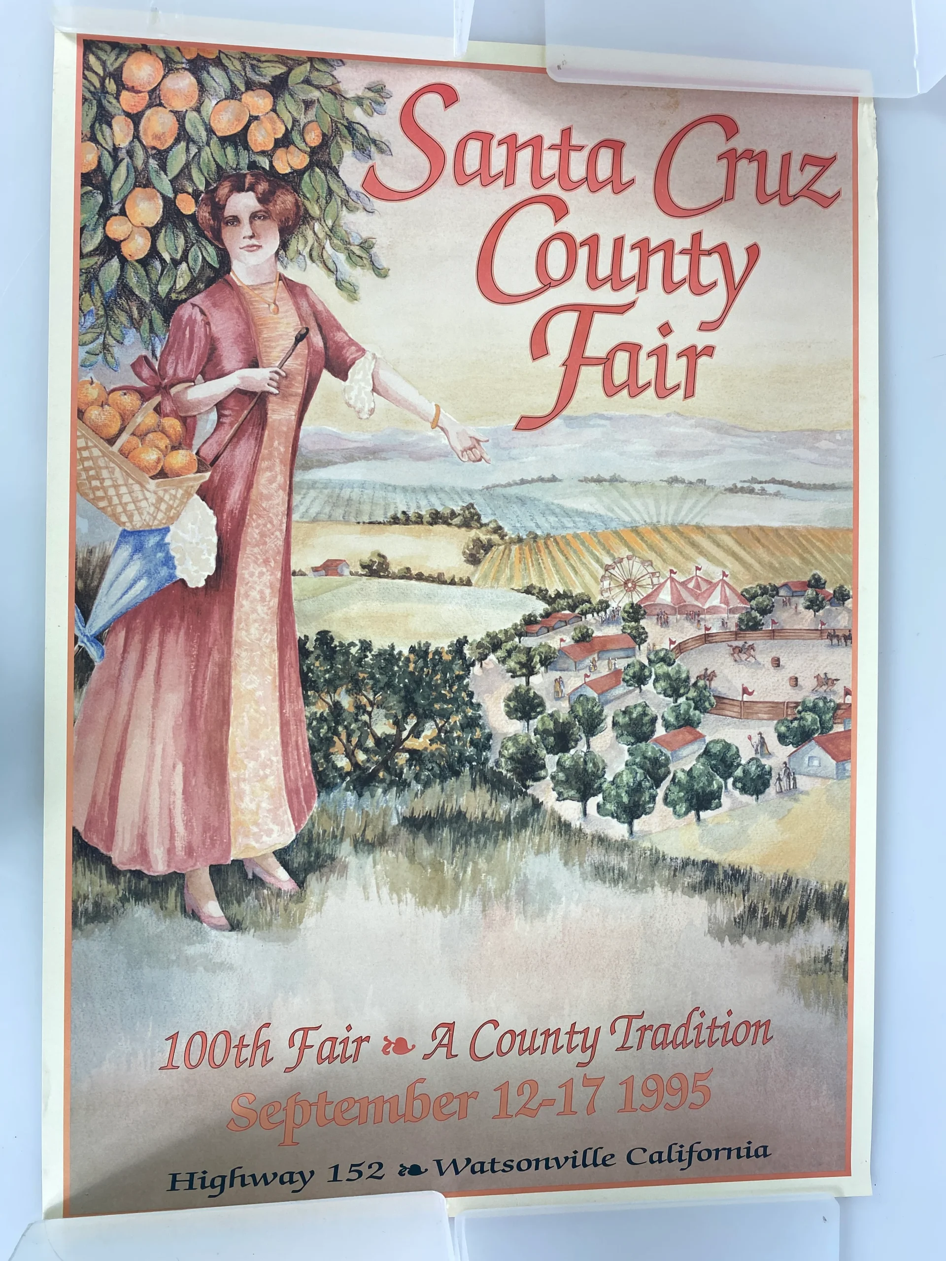 Santa Cruz County Fair California 1995 Poster