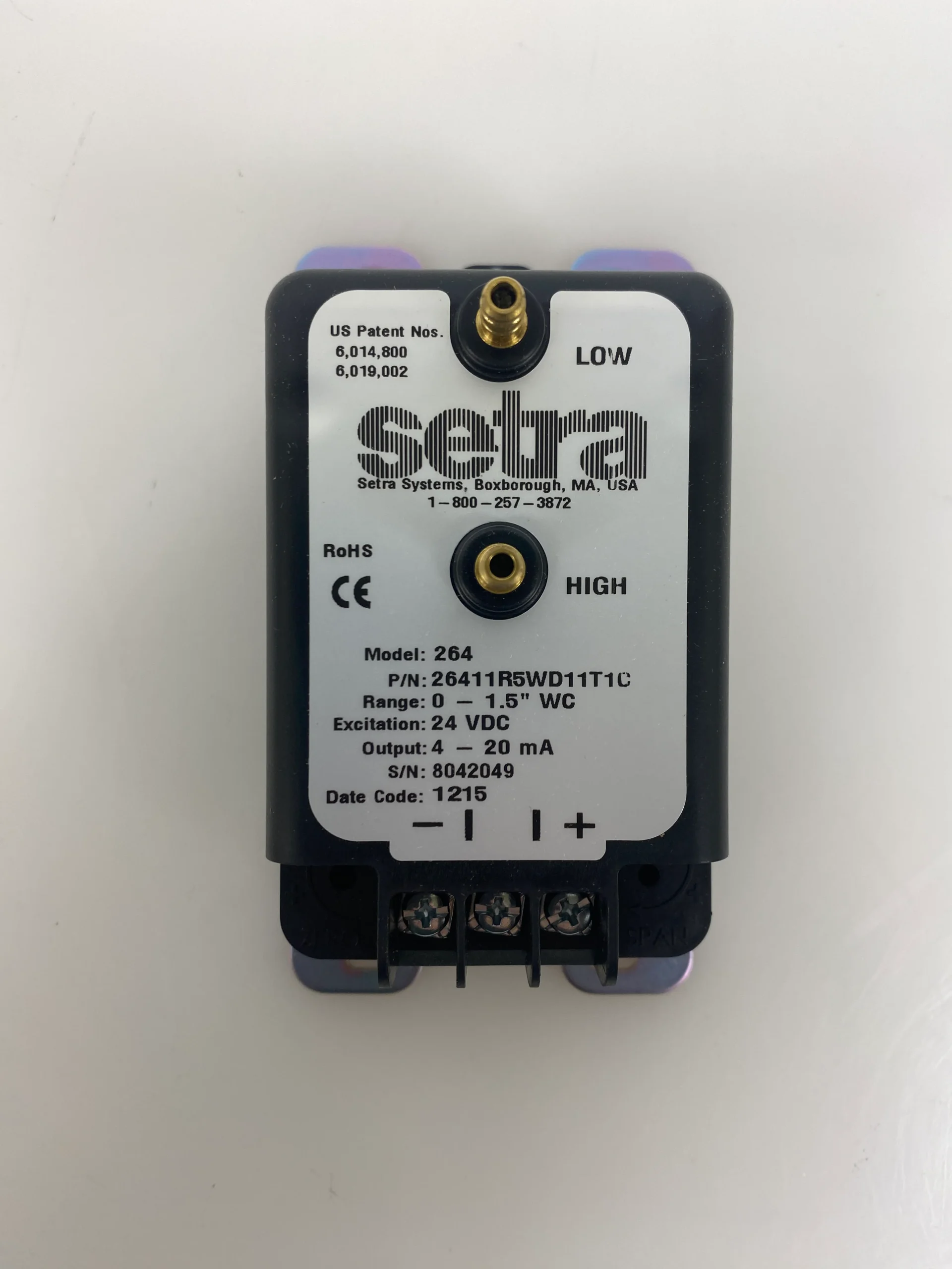 Serta Differential Pressure Transducer 26411R5WD11T1C