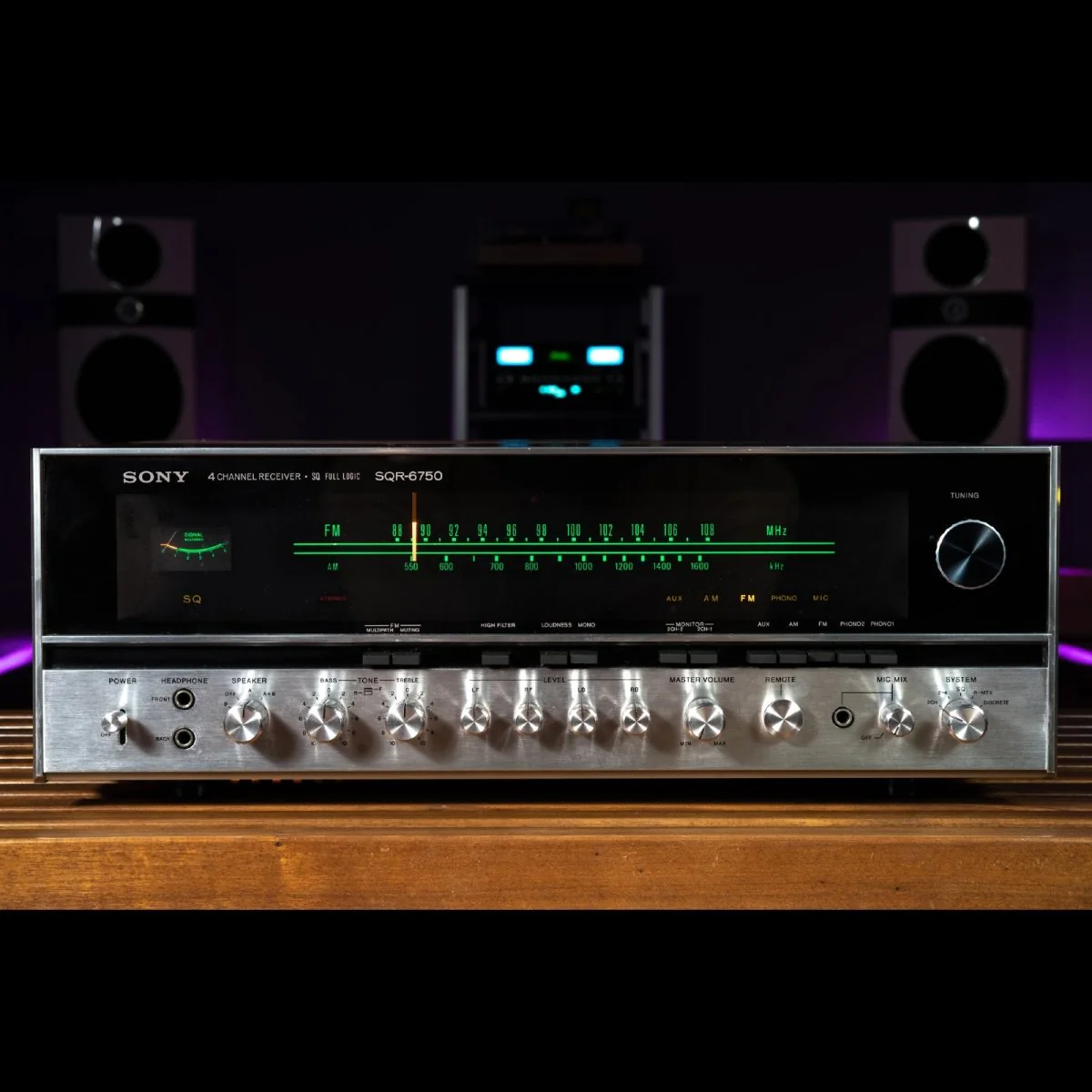 Sony SQR-6750 4-Channel Quad Receiver