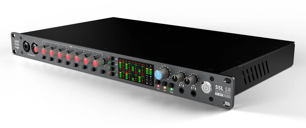 ssl_18_header_image_2-DFZAT52QdBHrCf0xvyxnGpHBGgpSV9tp.webp Solid State Logic SSL18 USB-C Rackmount Audio Interface (26-In / 28-Out)
