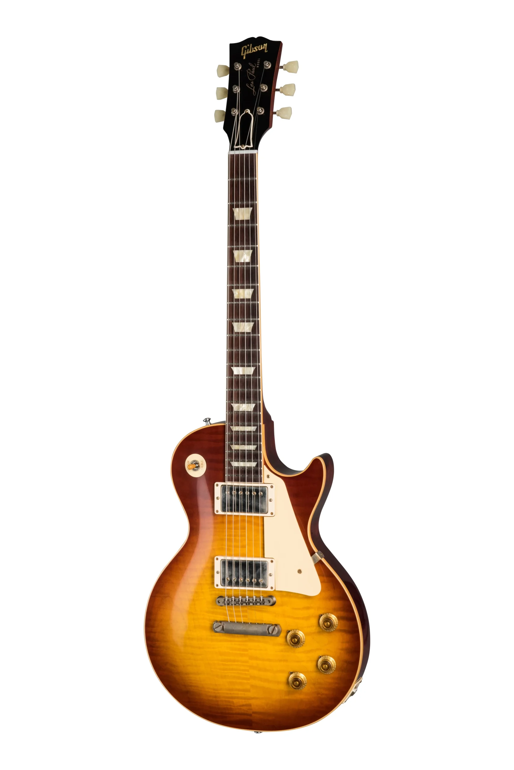 static.gibson.com_product-images_Custom_CUSFXC951_Cherry_Teaburst_LPR59VOCTBNH1_1.webp Gibson Custom 60th Anniversary 1959 Les Paul Standard, Cherry Teaburst (Brown/Pink Lifton Reissue 5-Latch Case Included)