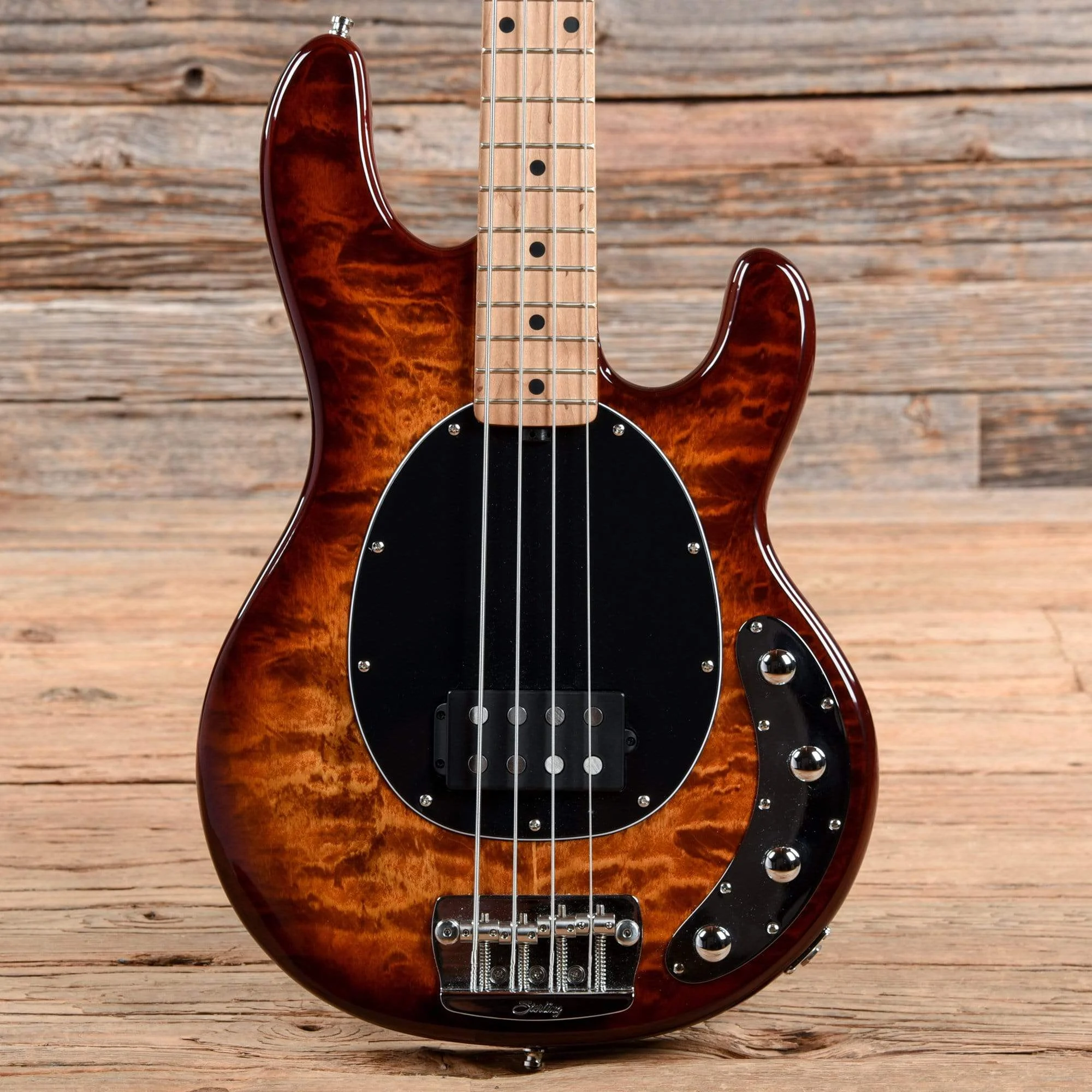 Sterling by Music Man StingRay Ray34 Ruby Red Burst 2019