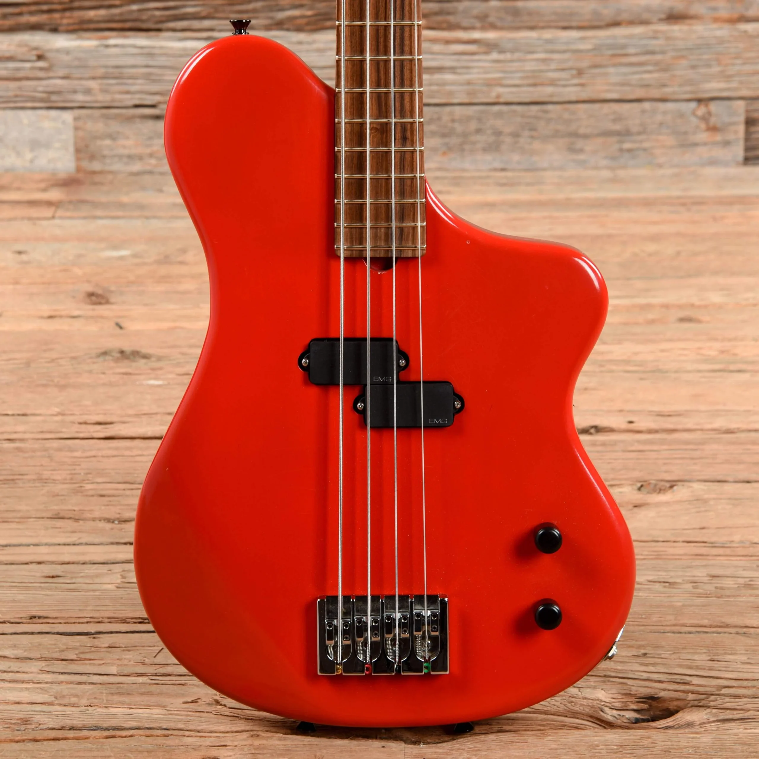 Steve Ezzo Custom Short Scale Bass Red