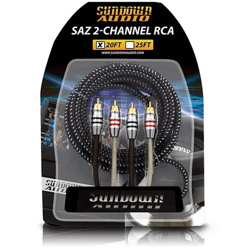 Sundown Audio SAZ2-20FT SAZ 2-Channel RCA Interconnects