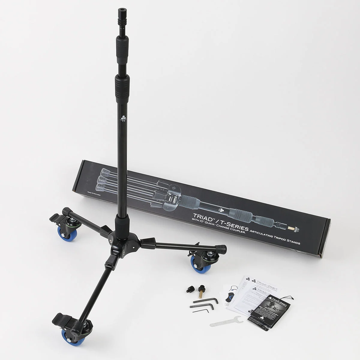 Triad Orbit T3C Tall Tripod Stand With Locking Casters