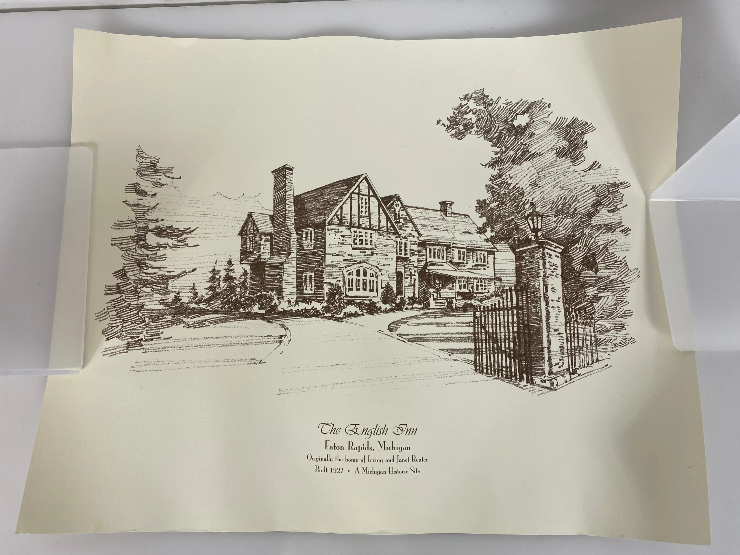 The English Inn Eaton Rapids Michigan Historical Site Poster