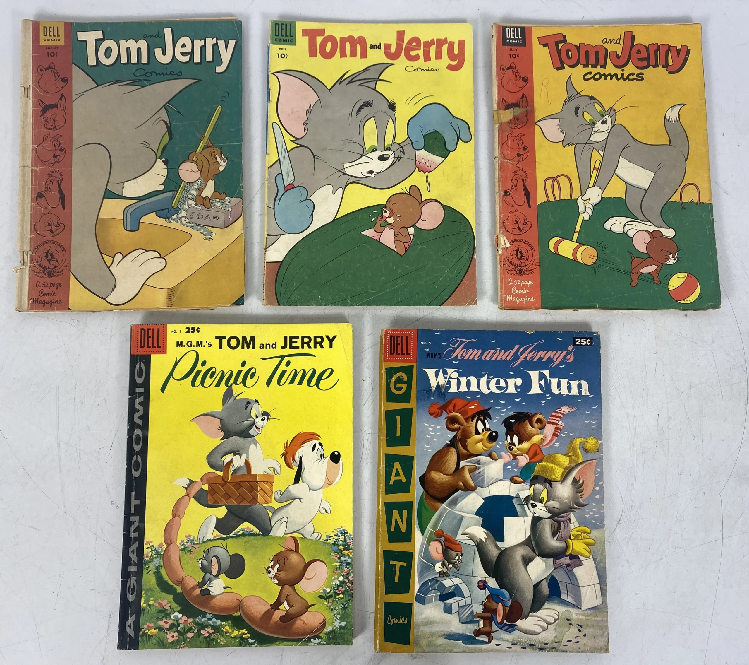 tom-and-jerry-dell-comics-1953-1954-1955-1956-1958-lot-of-5.webp Tom and Jerry Dell Comics 1953, 1954, 1955, 1956, 1958 Lot of 5