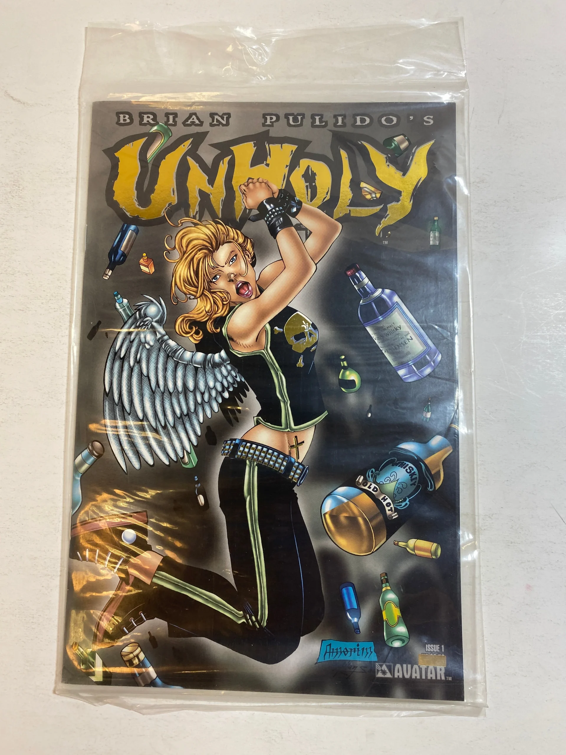 Unholy Gold Variant Avatar Comics No. 1 Variant out of 500 sealed 2003