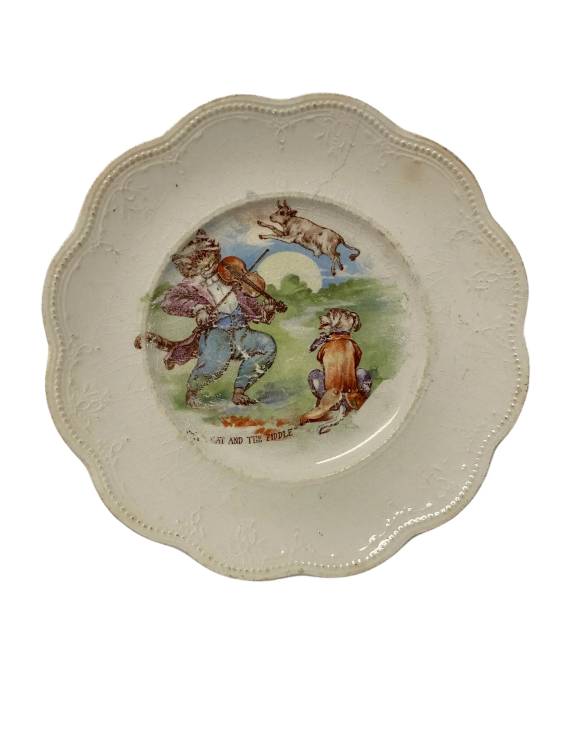 Vintage Cat and the Fiddle Decorative Plate