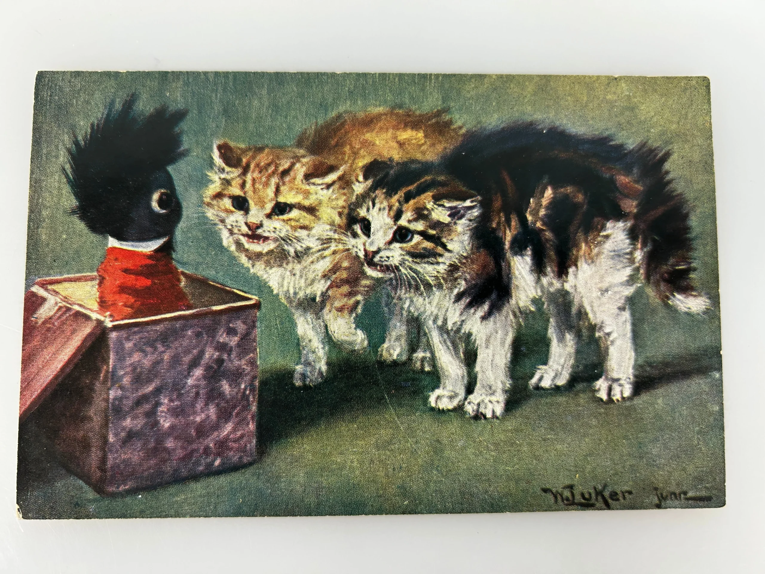 Vintage Postcard "Juker juar" Alfred Arthur Brunel de Neuville 1900s