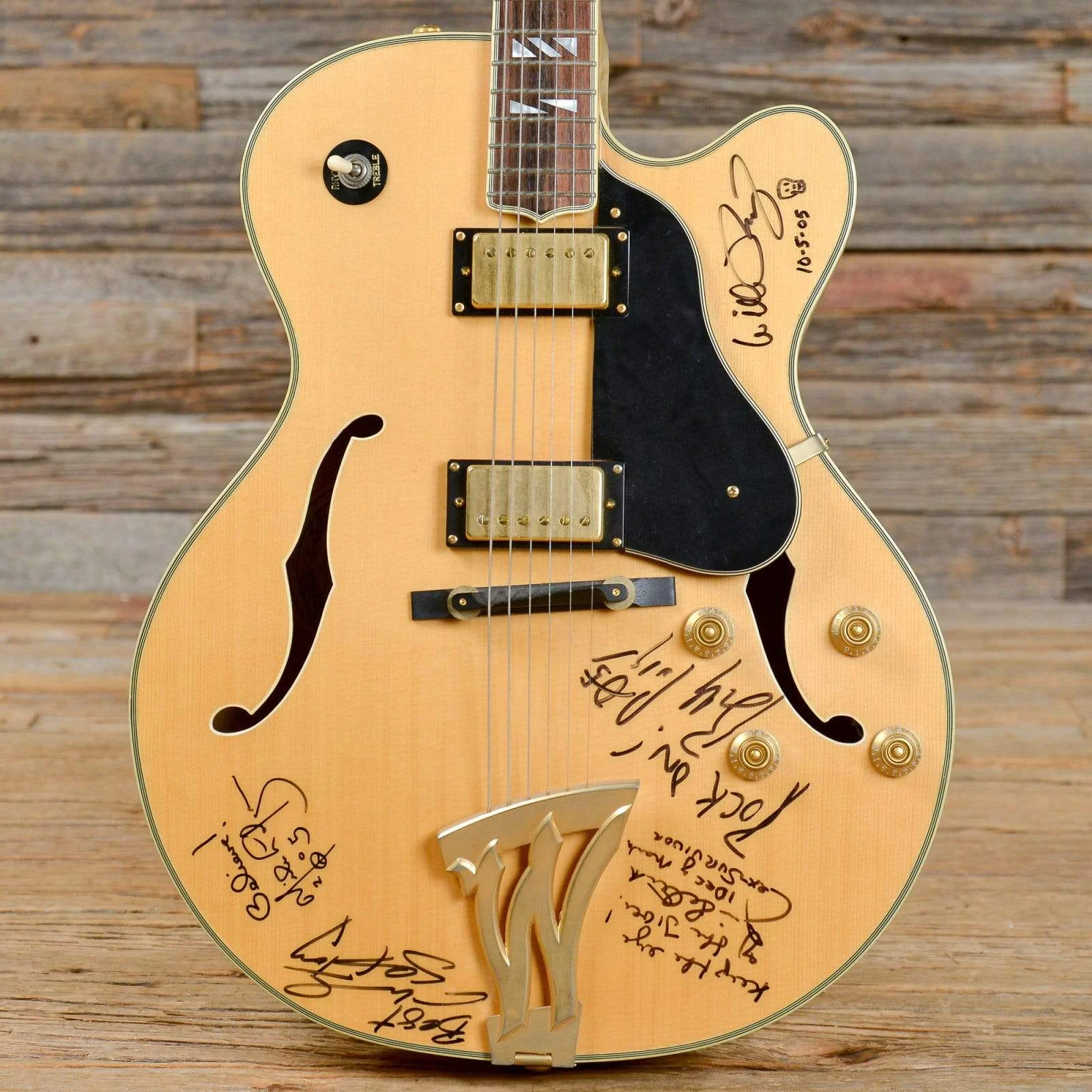 Washburn J-6 Signed by Jim Peterik & Others